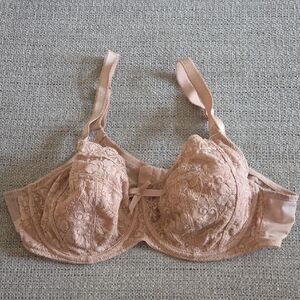 Pour Moi 38D Elegant Lace Underwire Bra - Blush